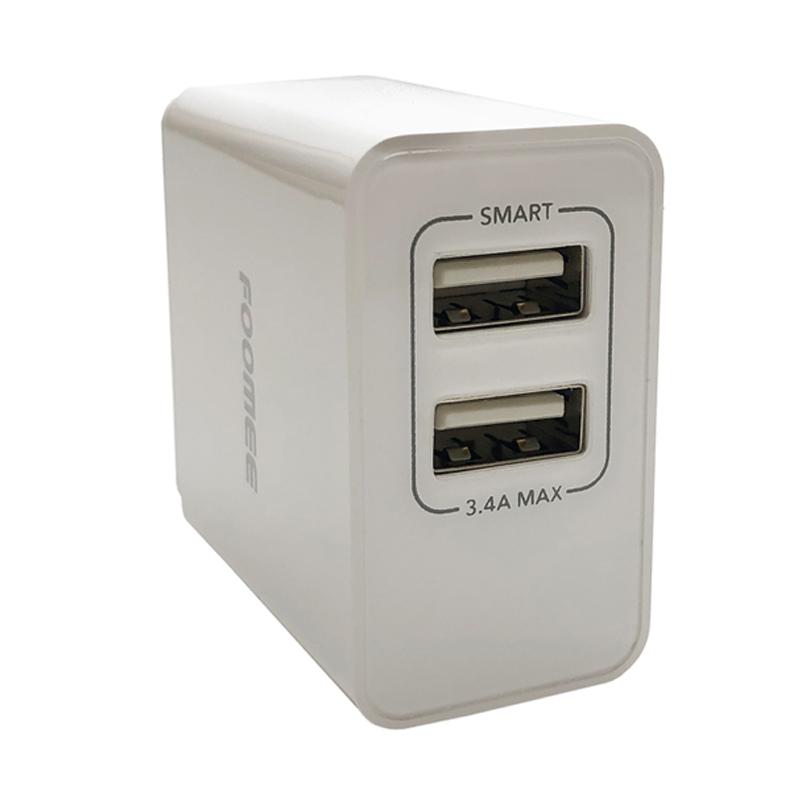 Jual Foomee Cc13 2 3 4a Charging Adaptor Phone Charger Hp 2 Port 3 4 Amphere Output Max Online November 2020 Blibli
