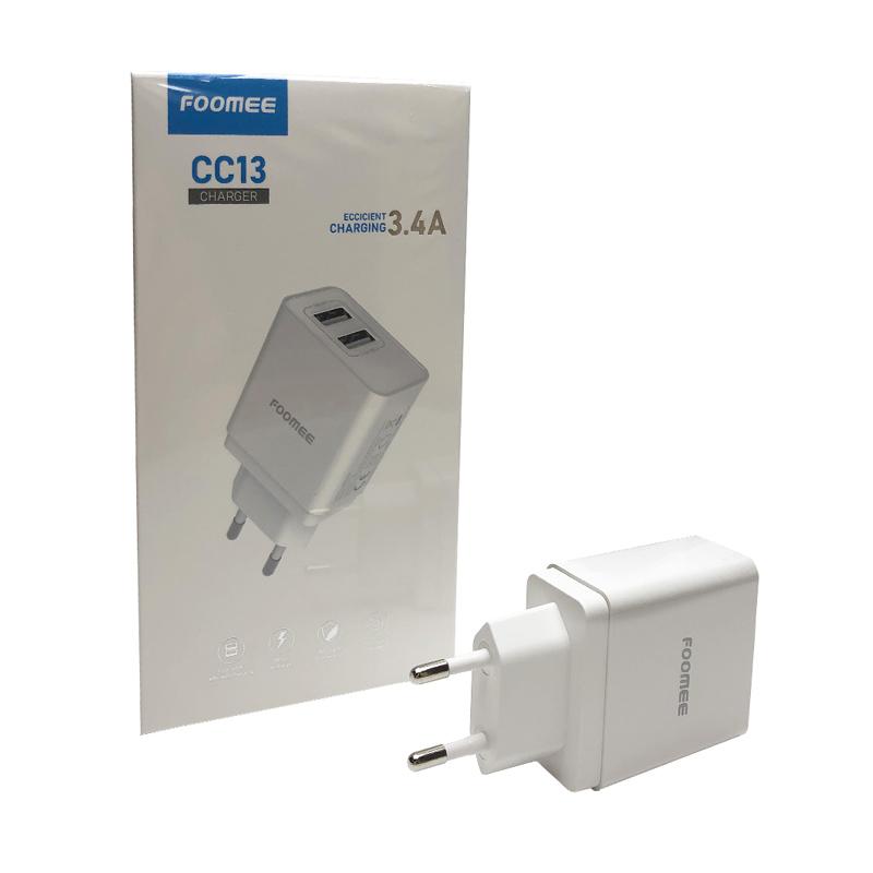 Jual Foomee Cc13 2 3 4a Charging Adaptor Phone Charger Hp 2 Port 3 4 Amphere Output Max Online November 2020 Blibli