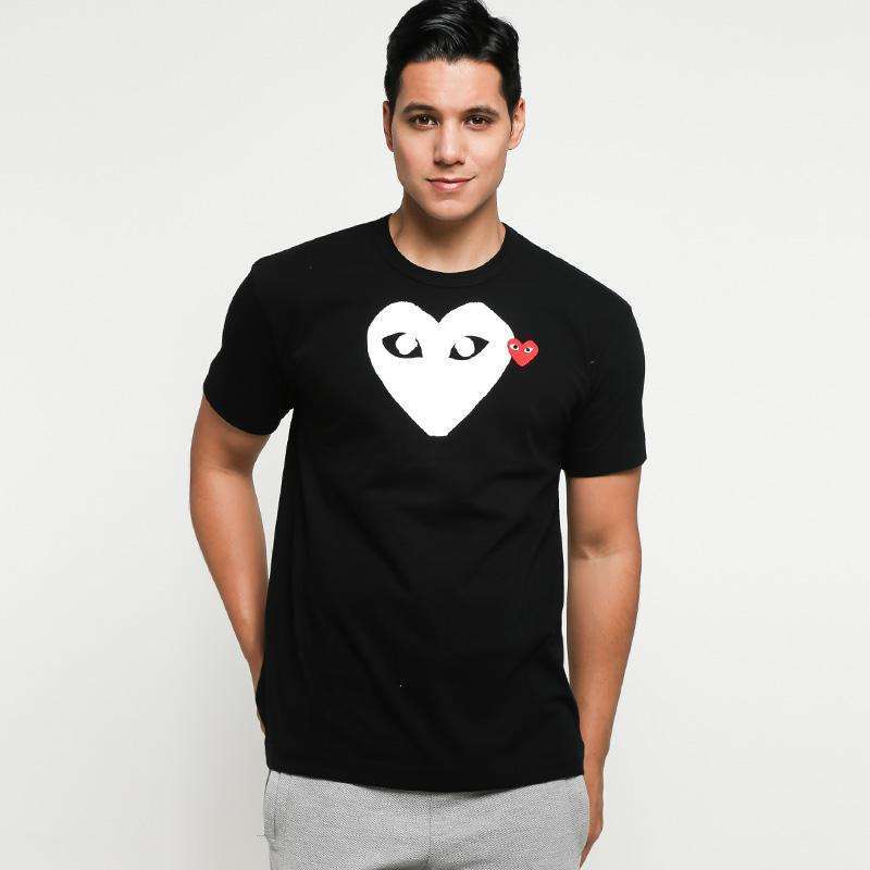 Promo Comme des Garcons White Heart Red 