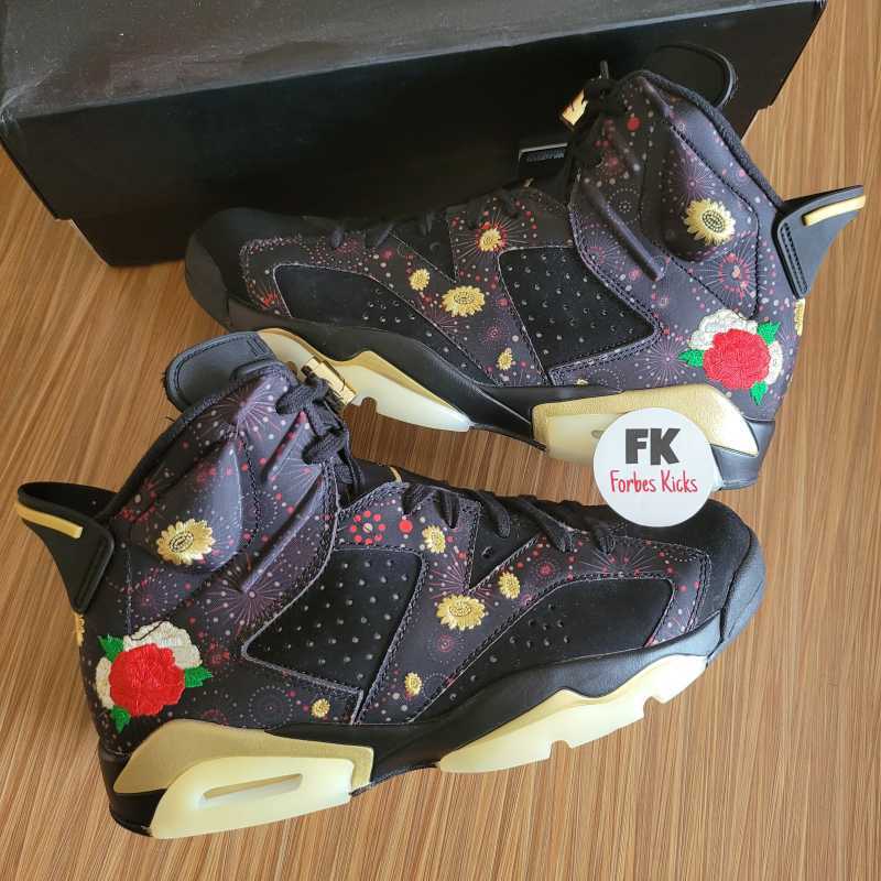 Air Jordan 6 Retro Chinese New Year CNY carmine hare dmp black white
