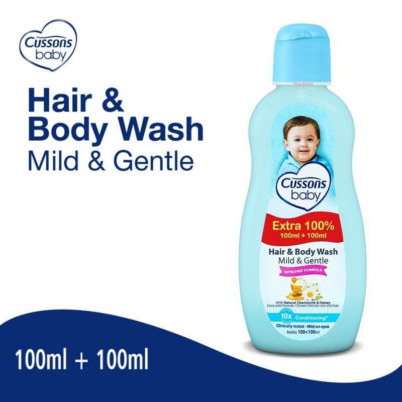 Promo Cussons Baby Hair Body Wash Mild Gentle [100 Ml 100 Ml