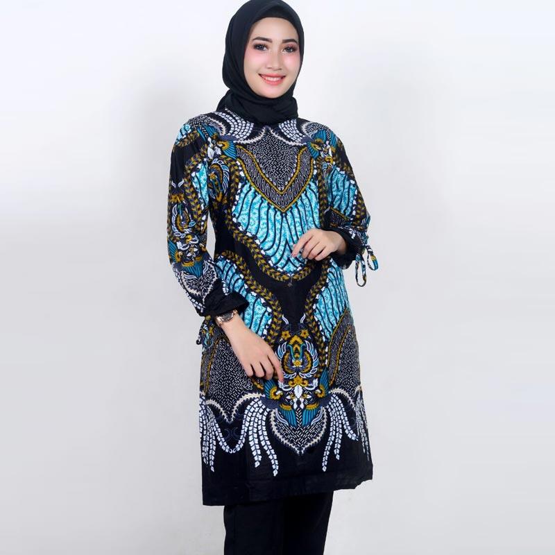 Zanjabil Batik Motif Lebah Madu Tunik Atasan Batik Wanita