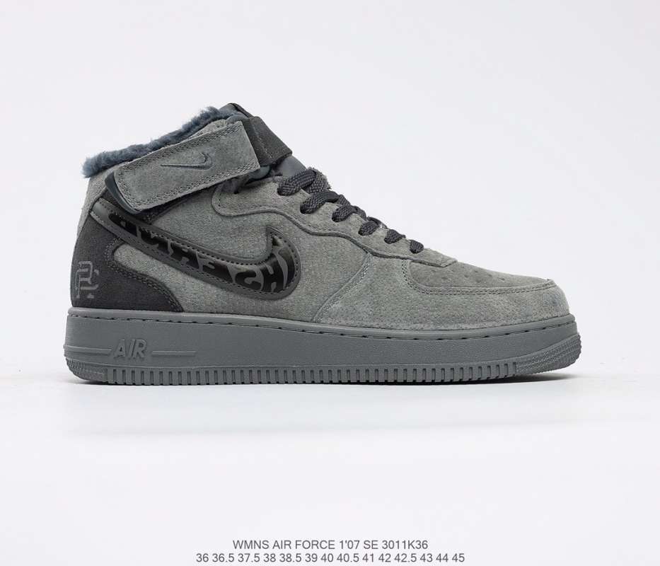 Jual Original Plush inner Plush men women shoes NIKE AIR Force 1 mid NIKE AIR  Force 1 Classic versatile casual high top sneakers. 3011K36 - 43 di Seller  Kang Yadong Shop - | Blibli