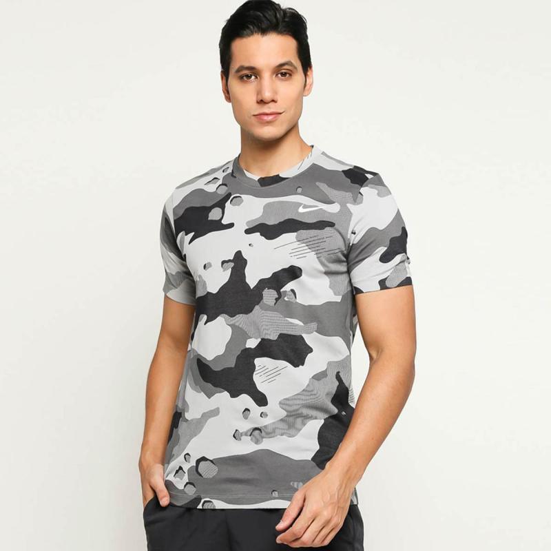 NIKE Men Football Dry Tee Camo Aop Baju 