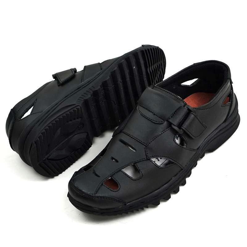Promo Sepatu Sandal Pria Kulit Asli Breathable Sandal Like