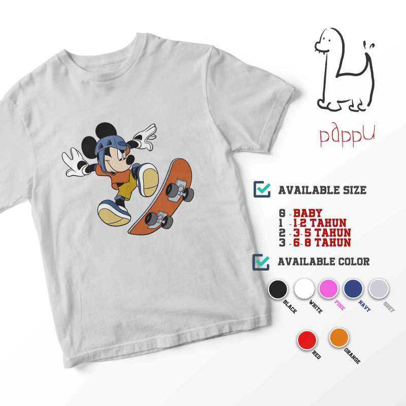 Jual Pappu C/476 Kaos Anak Mickey Mouse 