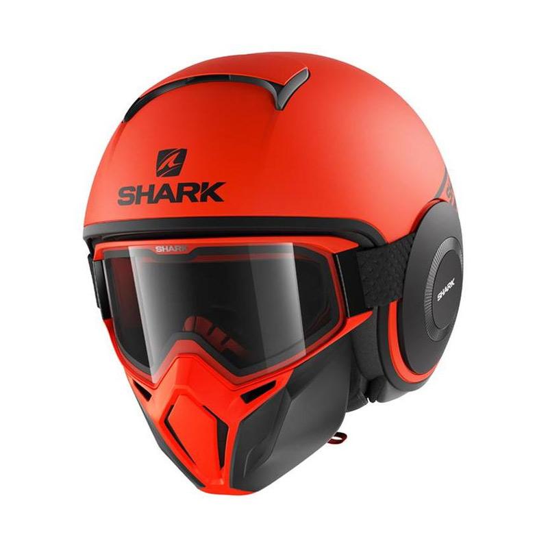 Shark Drak Street Neon Helm Half Face 