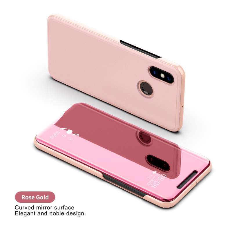 OEM Clear View Standing Flip Cover Casing for Xiaomi Redmi Note Pro