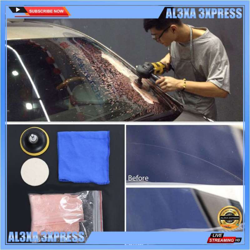 Promo 5Pcs Car Polish Glass Windshield Polishing Kit Scratch Remova Diskon  14% di Seller AL3XA 3XPRESS - Cibangkong, Kota Bandung