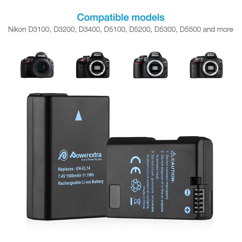 Jual Powerextra Indonesia Battery Kamera 2 Pack Dual Charger Lcd Kamera For Nikon En El14 Or El14a Online Januari 2021 Blibli
