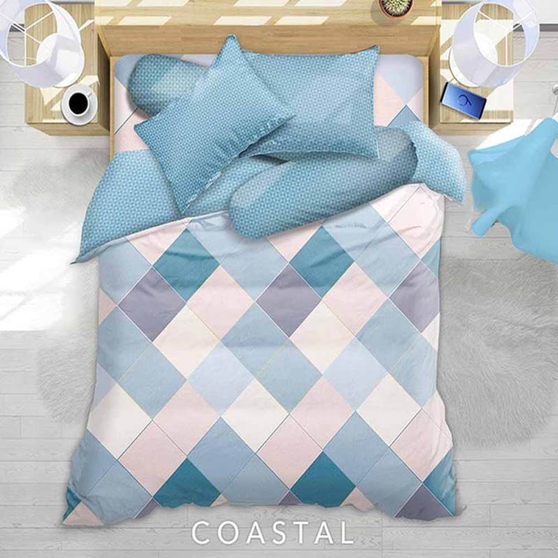 My Love Motif Coastal Set Sprei Flat Dan Bed Cover Tinggi 30 Cm Terbaru Agustus 2021 Harga Murah Kualitas Terjamin Blibli