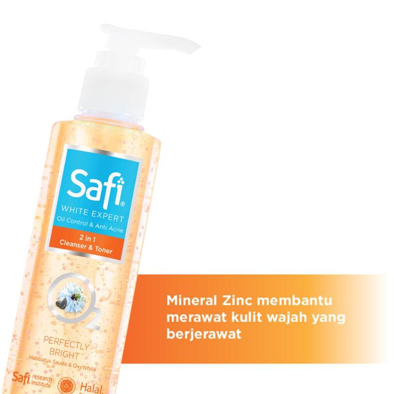 Jual Safi 2in1 White Expert Oil Control Acne Facial Cleanser