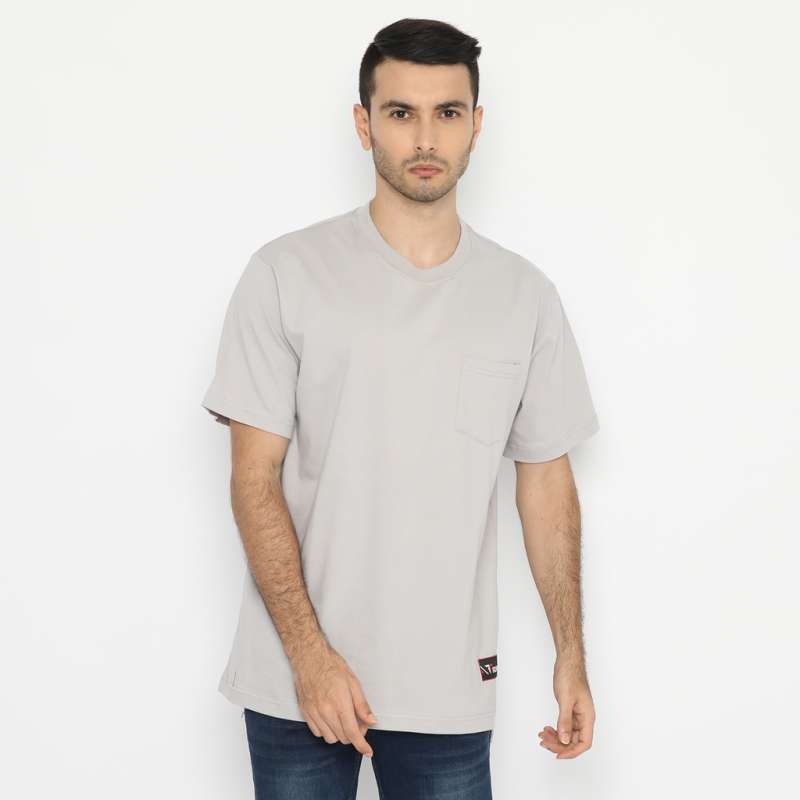 T- Shirt Basic Oversized Light Grey 