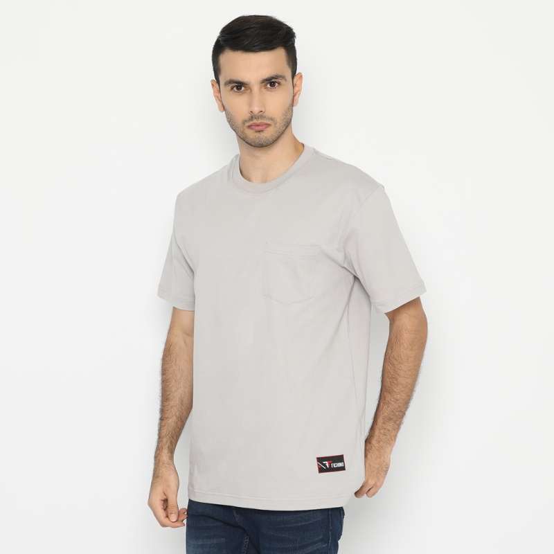 T- Shirt Basic Oversized Light Grey 