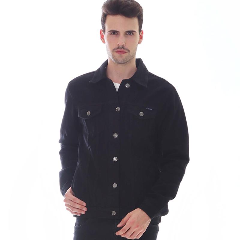 Jual Valentino Denim Jaket Pria - BLACK 