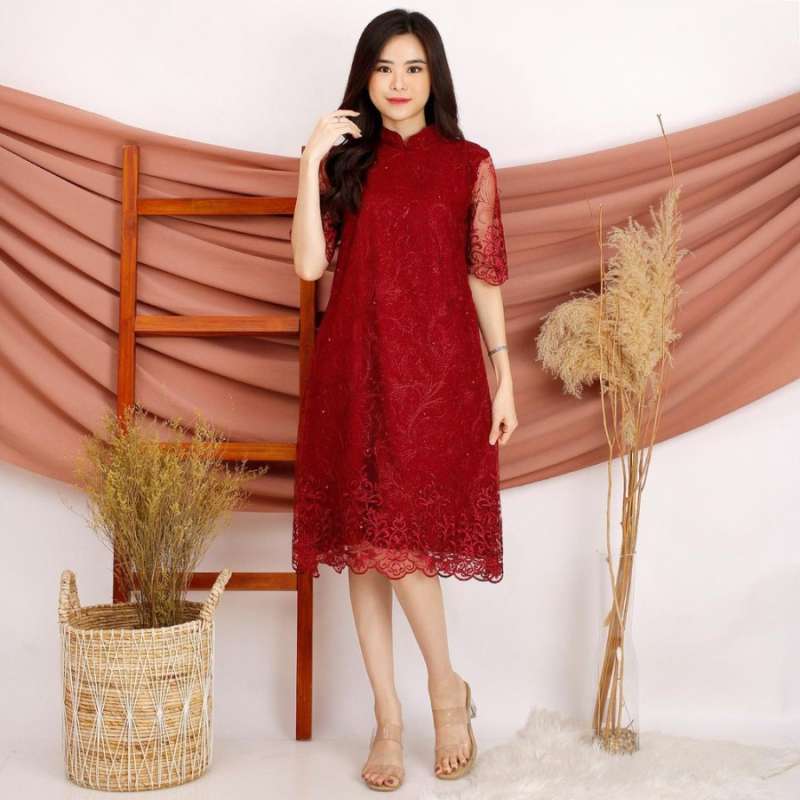 Dress store cheongsam brokat
