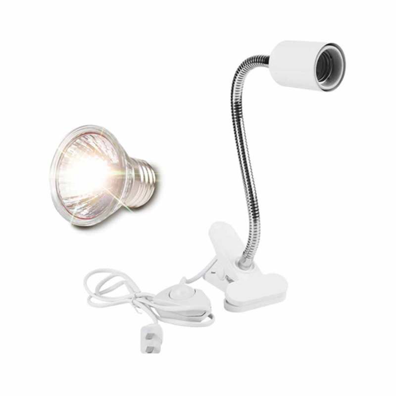 Autone 220-240 V E27 IR Infrared Ceramic Emitted Heat Lamp Light Bulb For Reptilia Animal,White