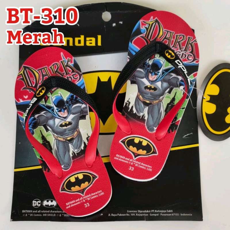 sandal anak laki #sandal batman #sandal jepit anak laki 33-37