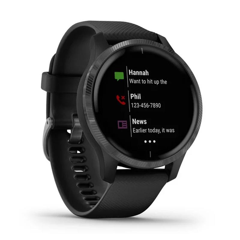 Jual Garmin Venu Slate Stainless Steel Bezel With Black Case And Silicone Band Online November 2020 Blibli Com