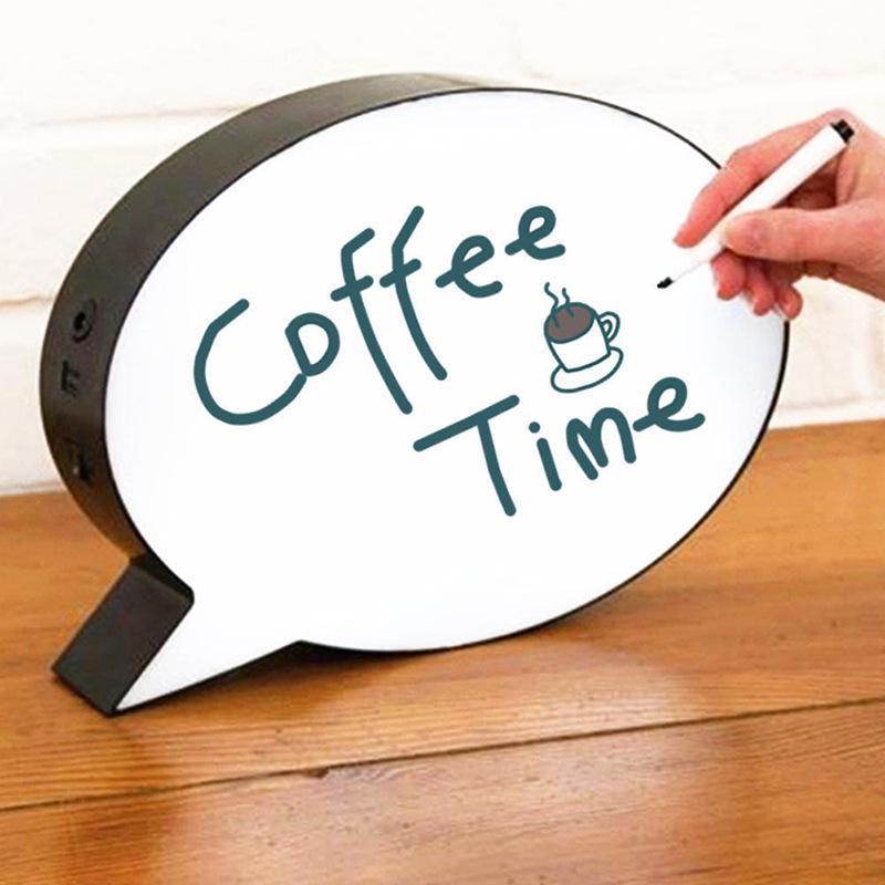 best led diy handwritten message light decorative light erasable light box