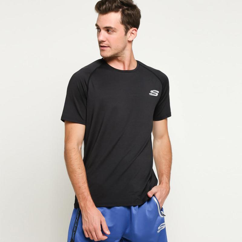Jual Skechers MX Basic T Shirt Atasan Olahraga Pria SKEDBMX001BK