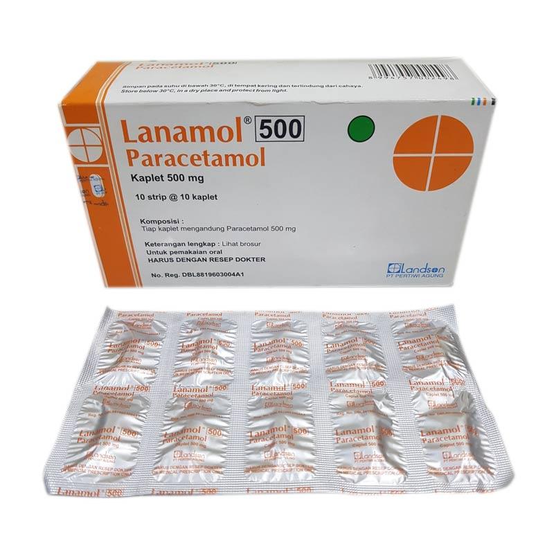 Jual Lanamol Kaplet Paracetamol 500 Mg 1strip 10 Kaplet Online September 2020 Blibli Com