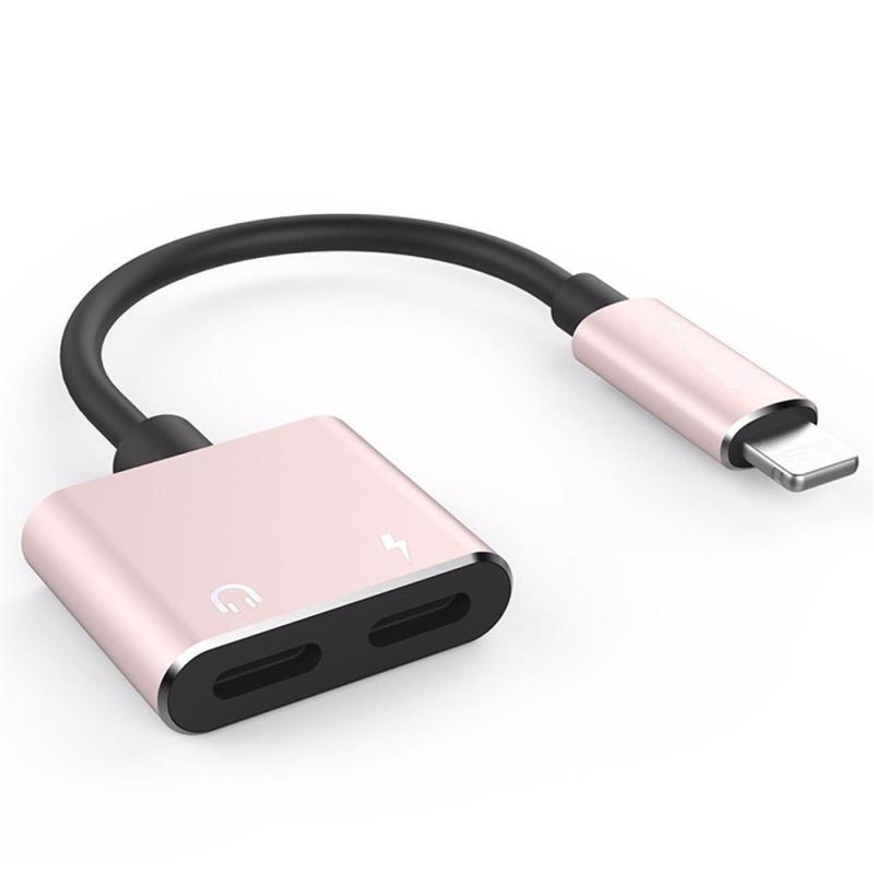 Jual Iit Headphone Jack Adapter Compatible For Iphone 2 In 1 Dual Connector Aux Adapter Cable For Iphone 7 8 X Plus Online Desember 2020 Blibli
