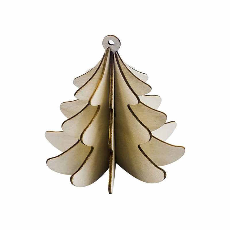 Jual Bluelans 5pcs Christmas Wood Hanging Ornament Star Ball Bell