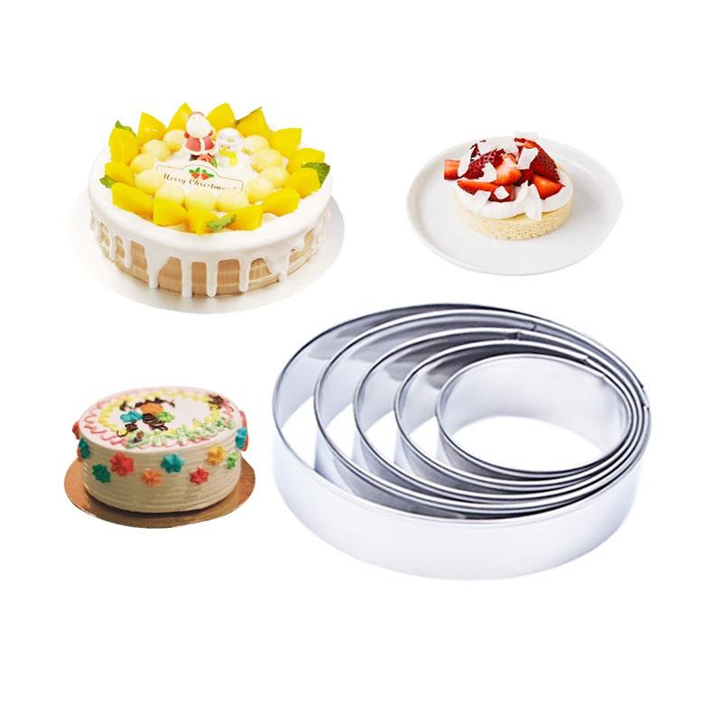 Jual H Ikea Round Circle Shape Stainless Steel Mousse Cake Mold 3d Cookie Cutter Fondant Cake Kitchen Baking Tools Set 5 Pcs Online September 2020 Blibli Com