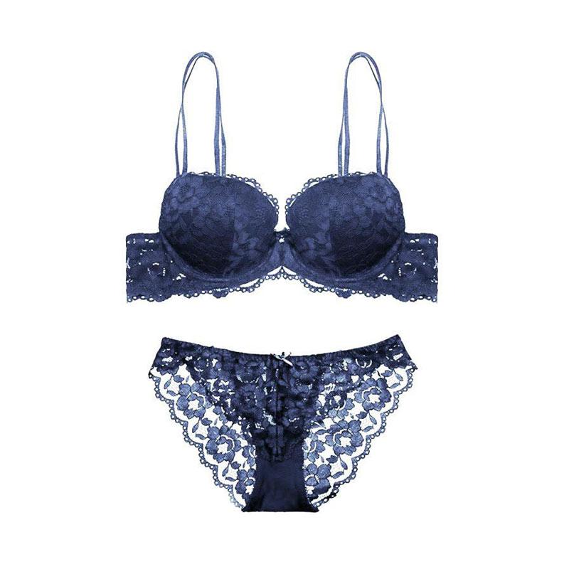 Jual Best Sexy Lace Underwear Set Inside The Gathered Bra Online Desember 2020 Blibli