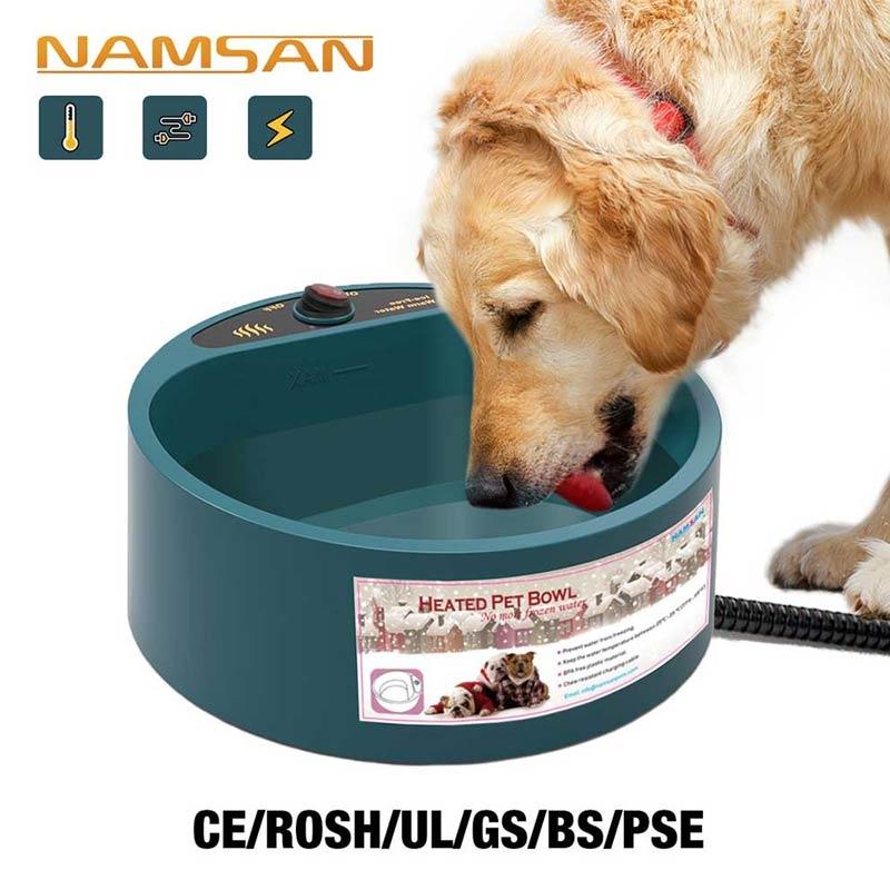 Outdoor Heated Water Bowl For Pet Dogs Cats With Auto Power Off