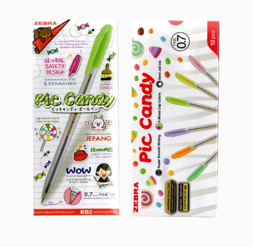 Jual Zebra Pic Candy 0 7mm Hitam 12 Pcs Online Desember 2020 Blibli