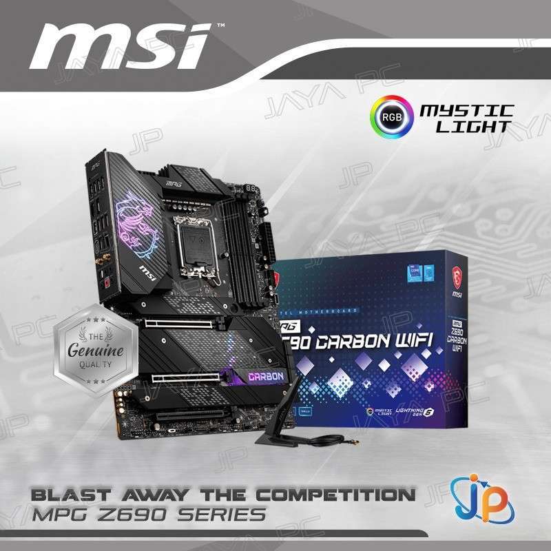 Jual Motherboard Msi Mpg Z690 Carbon Wifi (lga1200, Ddr4,