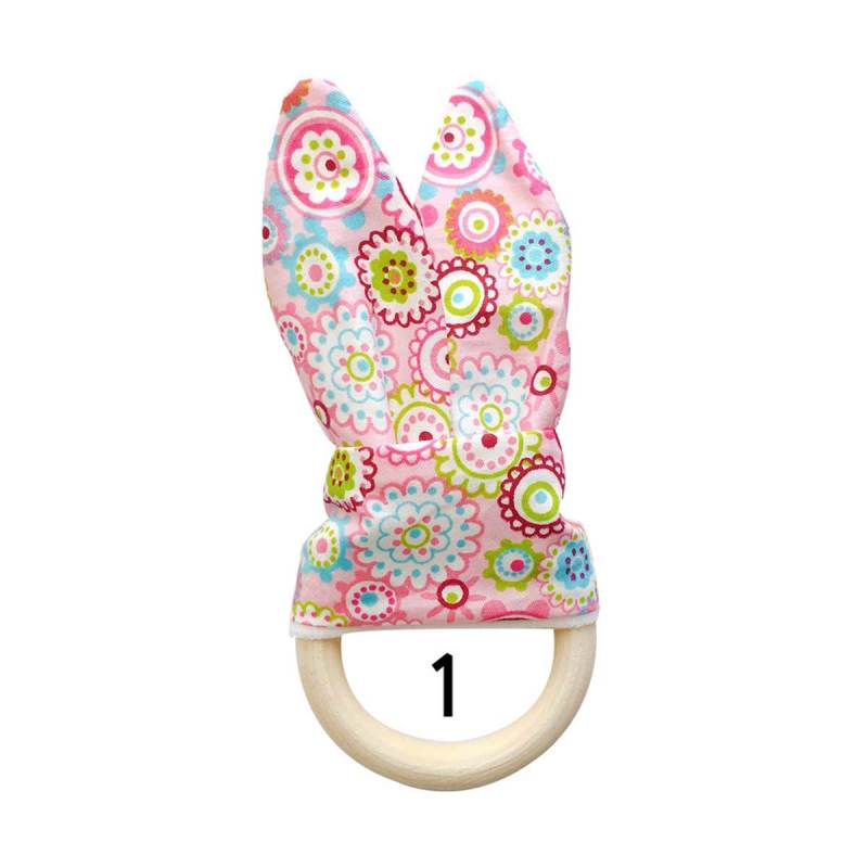 wooden baby teether