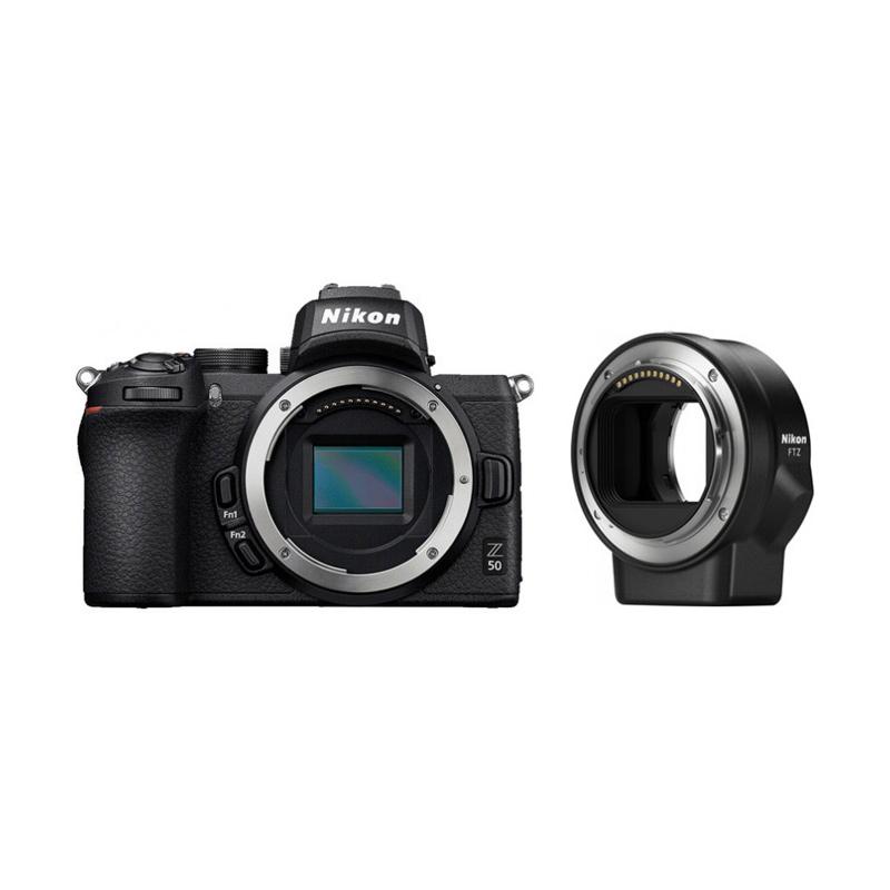 Nikon Z 50 and FTZ Mount Adapter