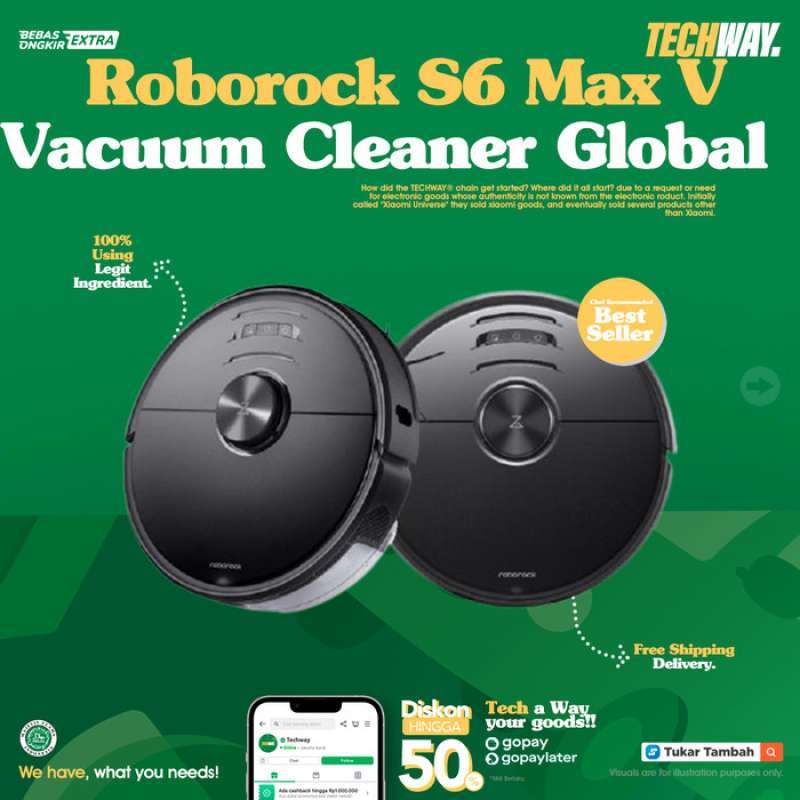 Jual Roborock S6 MAX V Robot Vacuum 