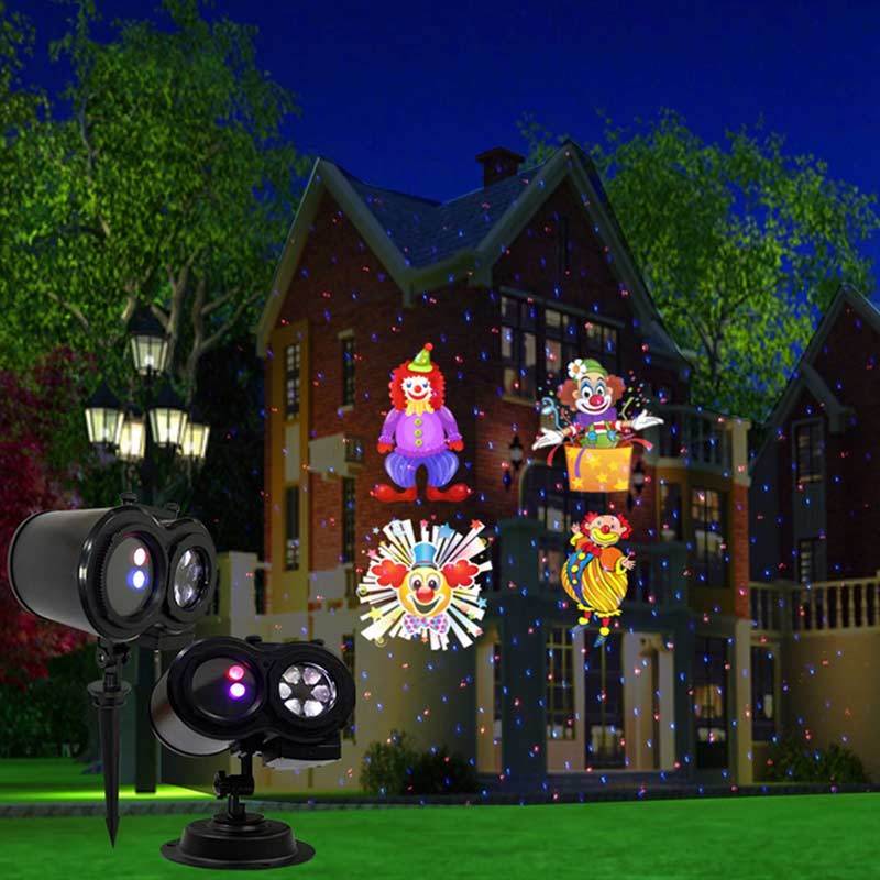 Jual Eds Christmas Star Pattern Red Blue Laser Projection Light