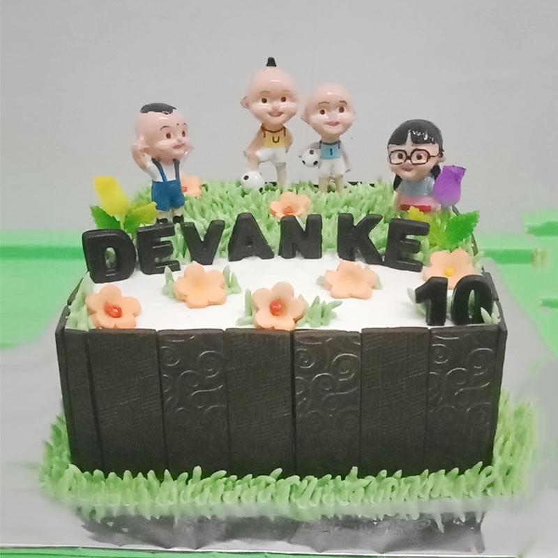 Jual Kanaan Cake Blackforest Upin Ipin Kue Tart 20 X 20 Cm Online Oktober 2020 Blibli Com