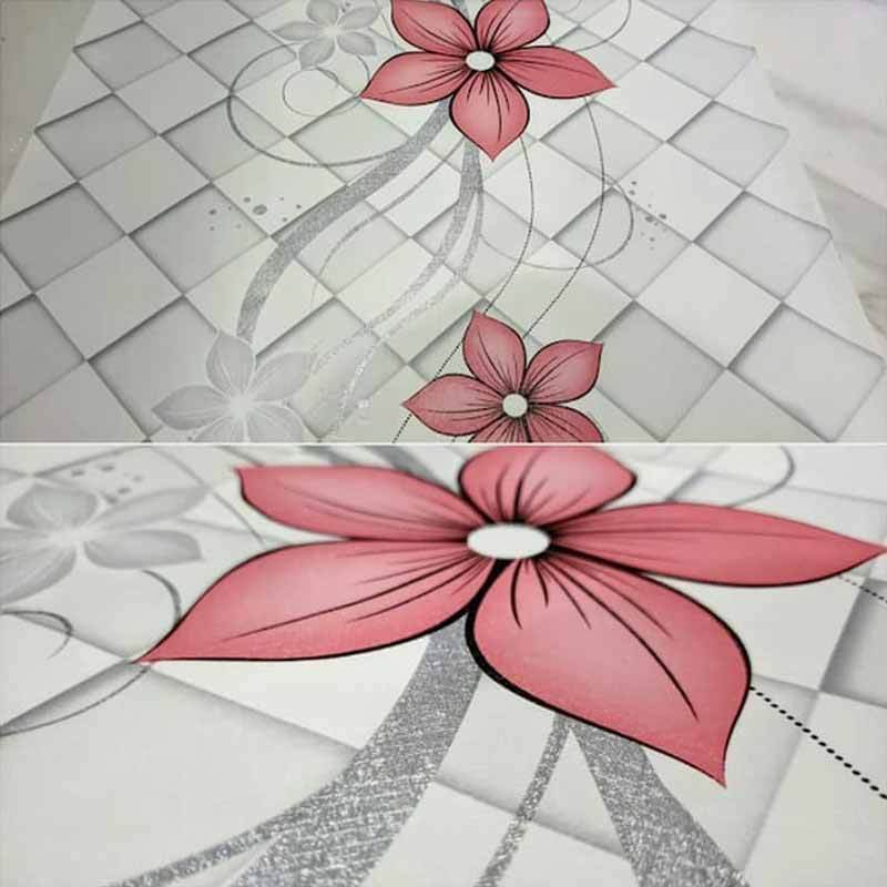 Orange Ranting Bunga Merah Silver Sticker Wallpaper Dinding Terbaru Agustus 2021 Harga Murah Kualitas Terjamin Blibli