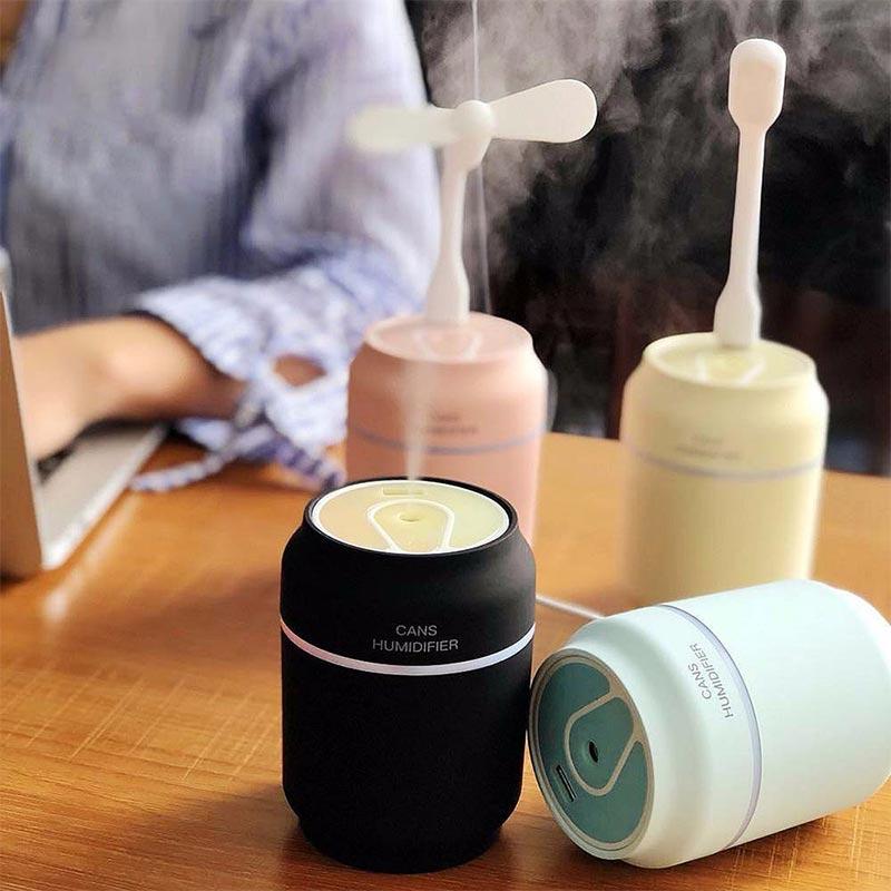 Animatey Universal Mini Donut Humidifier Spray USB Travel Portable Innovative Mineral Water Bottle Humidifier