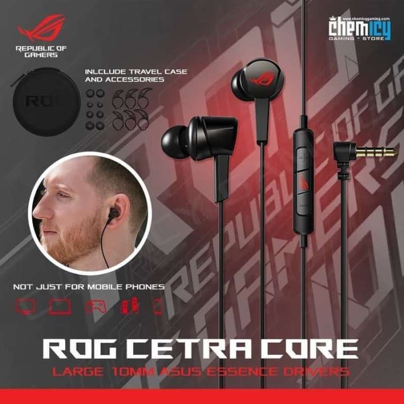 Earphone ASUS In Ear Gaming ROG Cetra Core