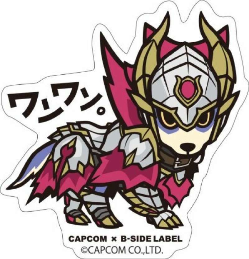CAPCOM x B-Side LABEL Sticker Monster Hunter Buddy Palamute (Melzegal)