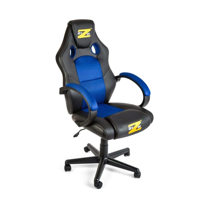 Brazen Soun Pride 2 1 Bluetooth Surround Sound Gaming Chair Blue Home Kitchen Home Entertainment Furniture