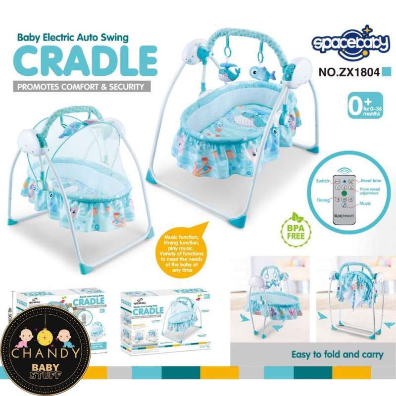 Jual Ayunan Bayi Cradle Electric Auto Swing Zx 1804 Spacebaby