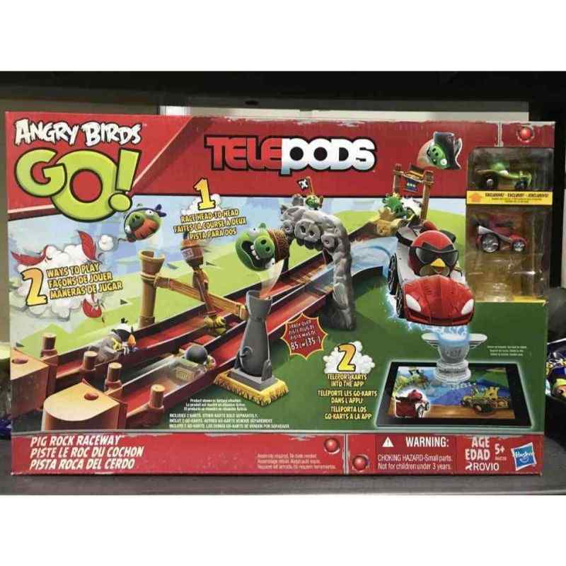 Angry birds go telepods pig rock raceway top