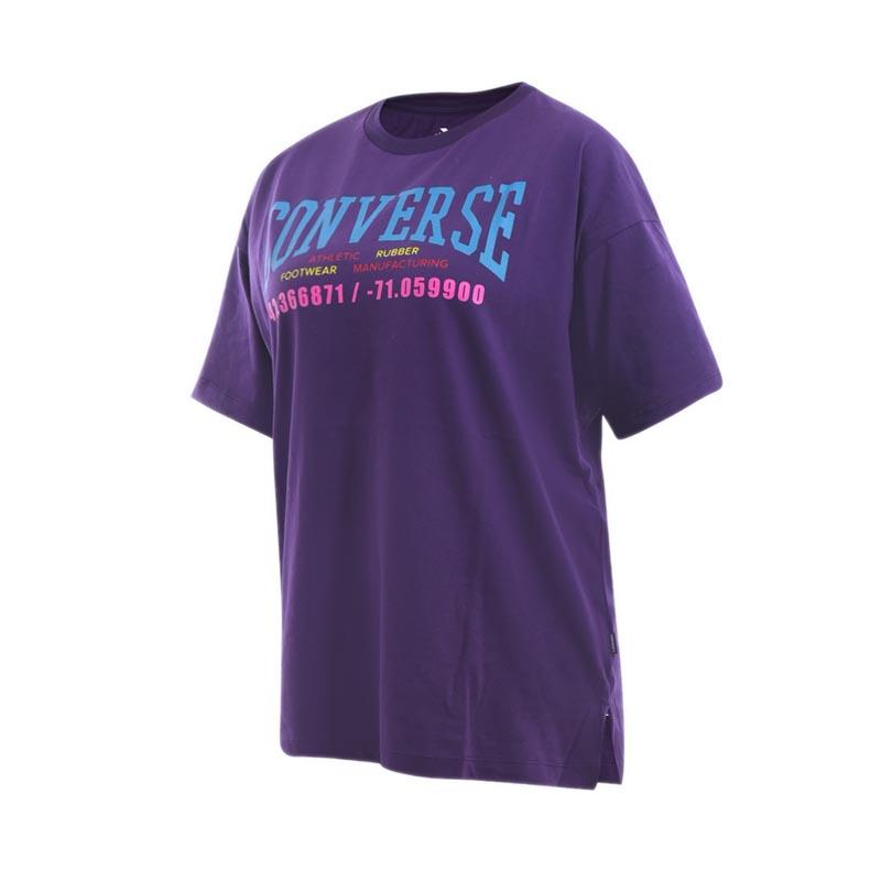 purple converse shirt