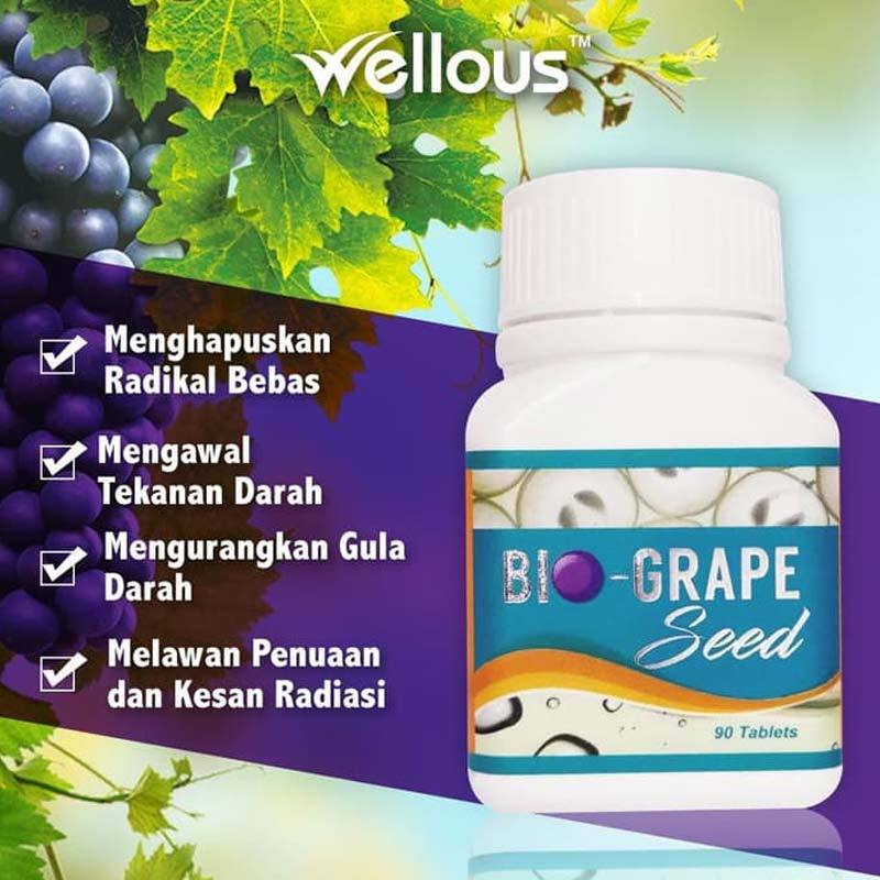 Jual Wellous Bio Grape Seed Suplement Antioxidant Online Agustus