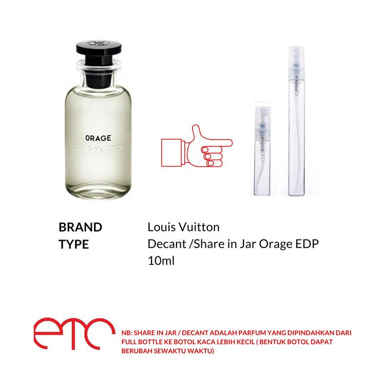 Jual Louis Vuitton Orage Edp Men Parfum Original 10 Ml Decant Online November 2020 Blibli Com