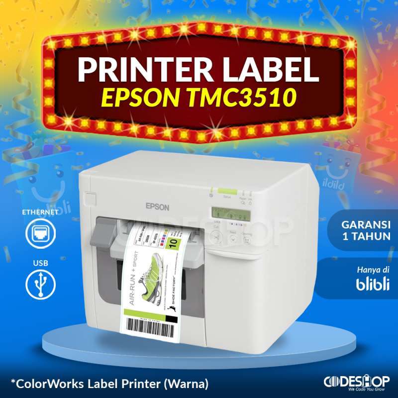 Jual EPSON Printer TM-C3510 Cetak Label Barcode Berwarna ...