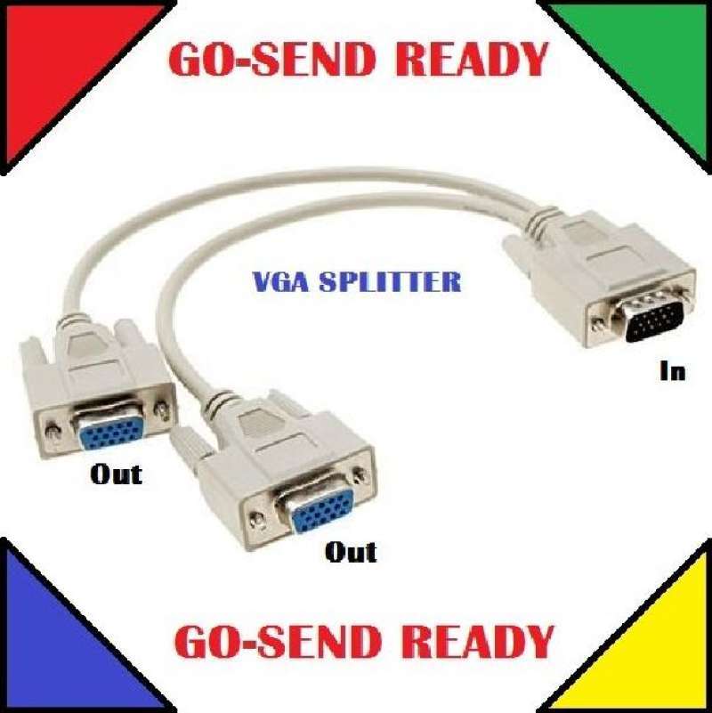KABEL VGA CABANG MALE FEMALE KABEL VGA SPLITTER